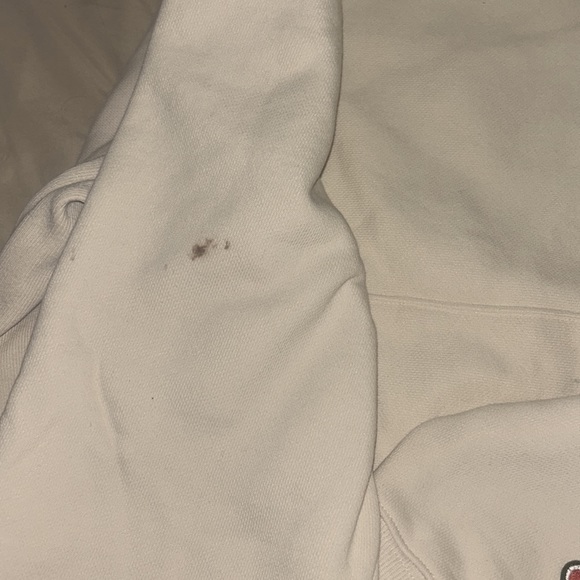 beige champion sweatshirt, unisex, barley worn, size M - Picture 4 of 4